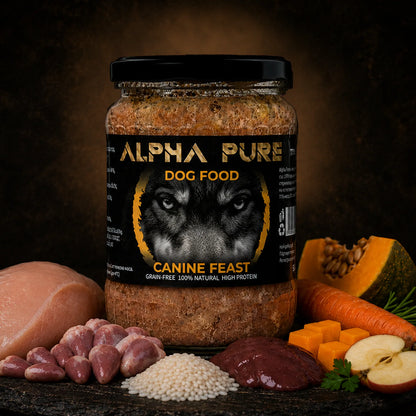 Буркан Alpha pure Junior/Adult за кучета с пиле 500гр
