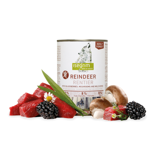 ISEGRIM куче елен, къпини и гъби