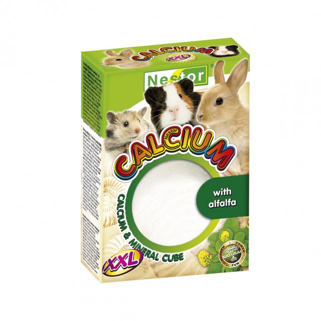 Calcium and mineral cube XXL with alfalfa for rodents and rabbits