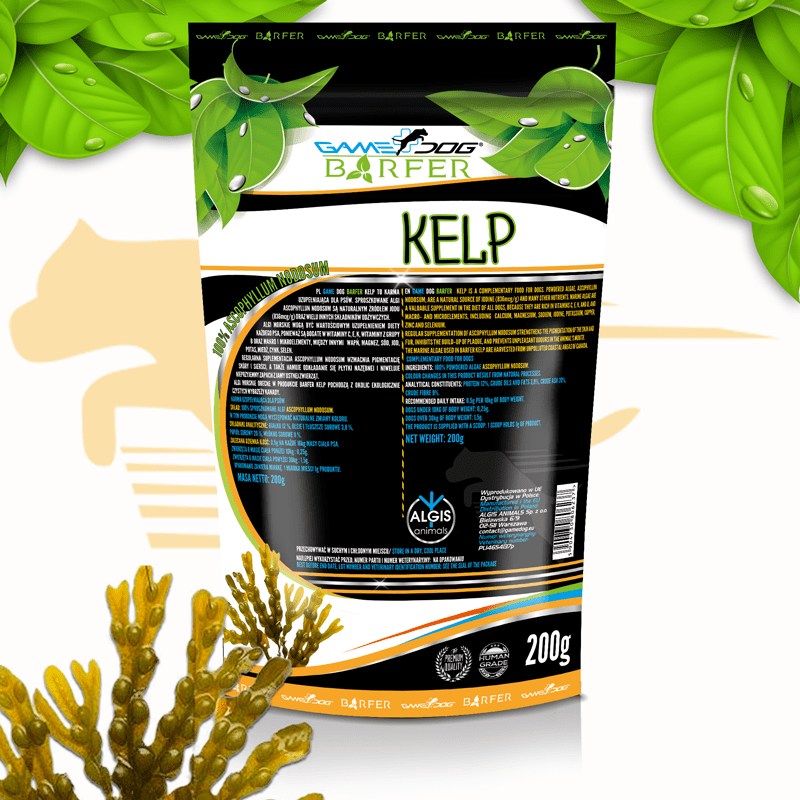 Game Dog Barfer Kelp- предназначена за кучета на сурово хранене 200гр