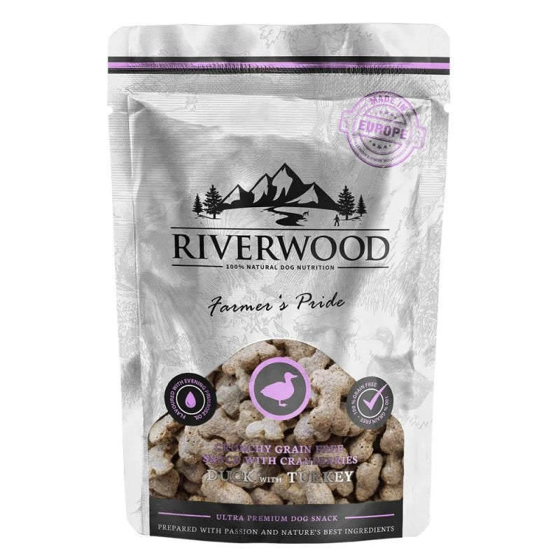 RIVERWOOD хрупкави лакомства патица и пуйка 200гр