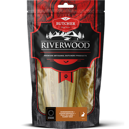 RIVERWOOD 140072 dried treats rabbit skin 150g