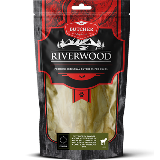 RIVERWOOD сушени лакомства уши от коза 100гр