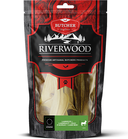 RIVERWOOD 140095 dried treats lamb skin 100g