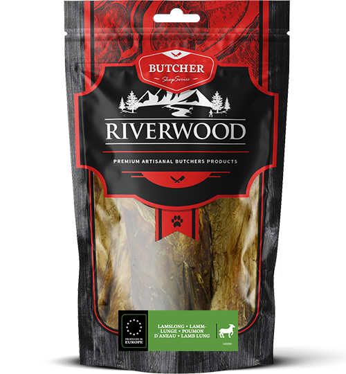 RIVERWOOD сушени лакомства агнешки бял дроб 100гр