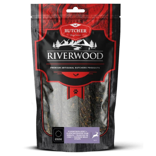 RIVERWOOD 140141 dried treats venison strips 150g