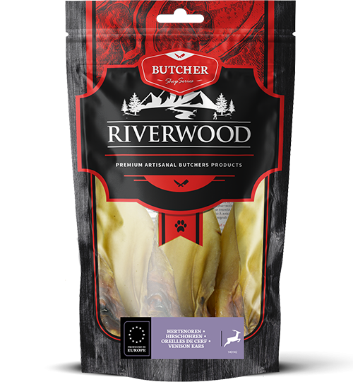 RIVERWOOD 140142 Deer Ears Dried Treats 4 pcs