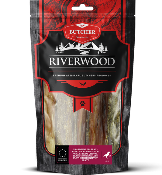 RIVERWOOD 140186 dried treats horse meat strips 150g