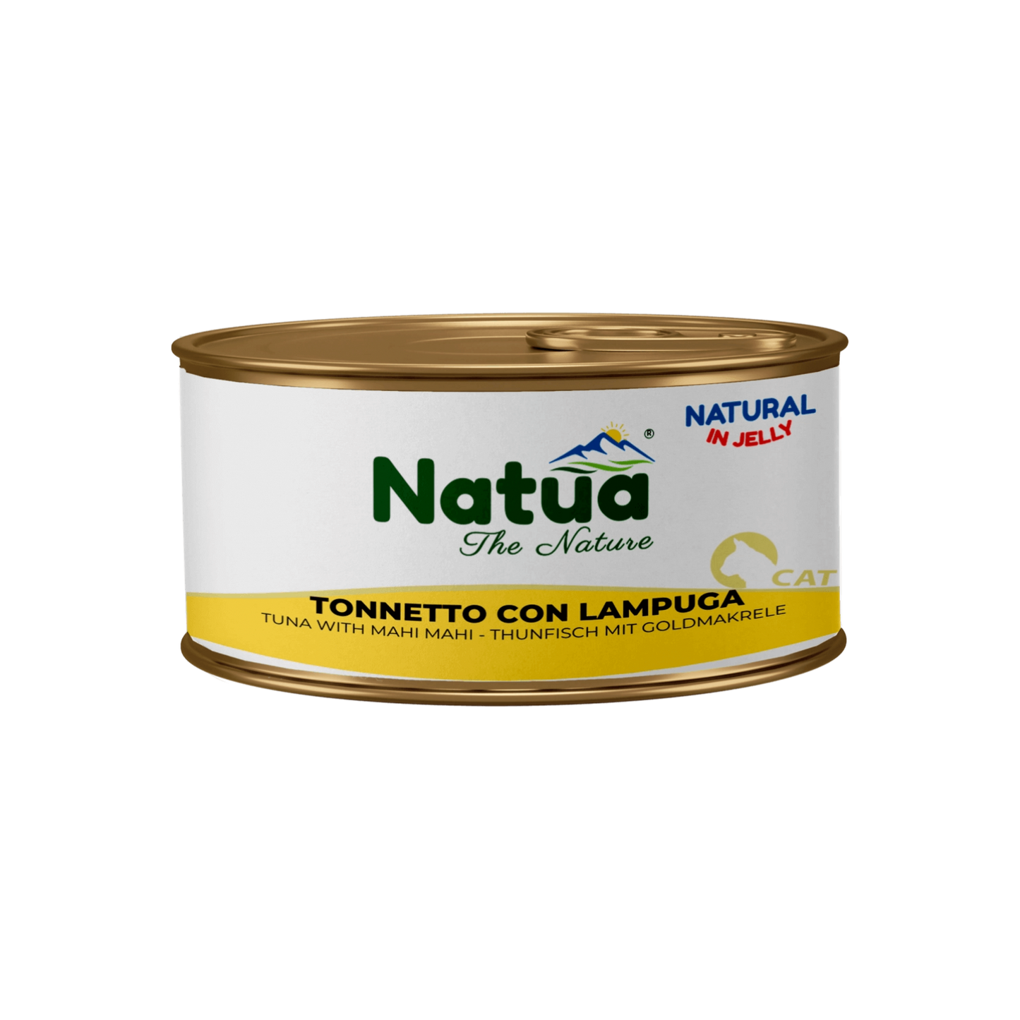 Natua котка Риба тон с махи махи в желе 85 гр