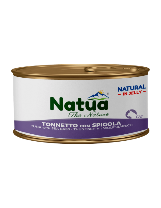 Natua котка Риба тон с лаврак в желе 85 гр