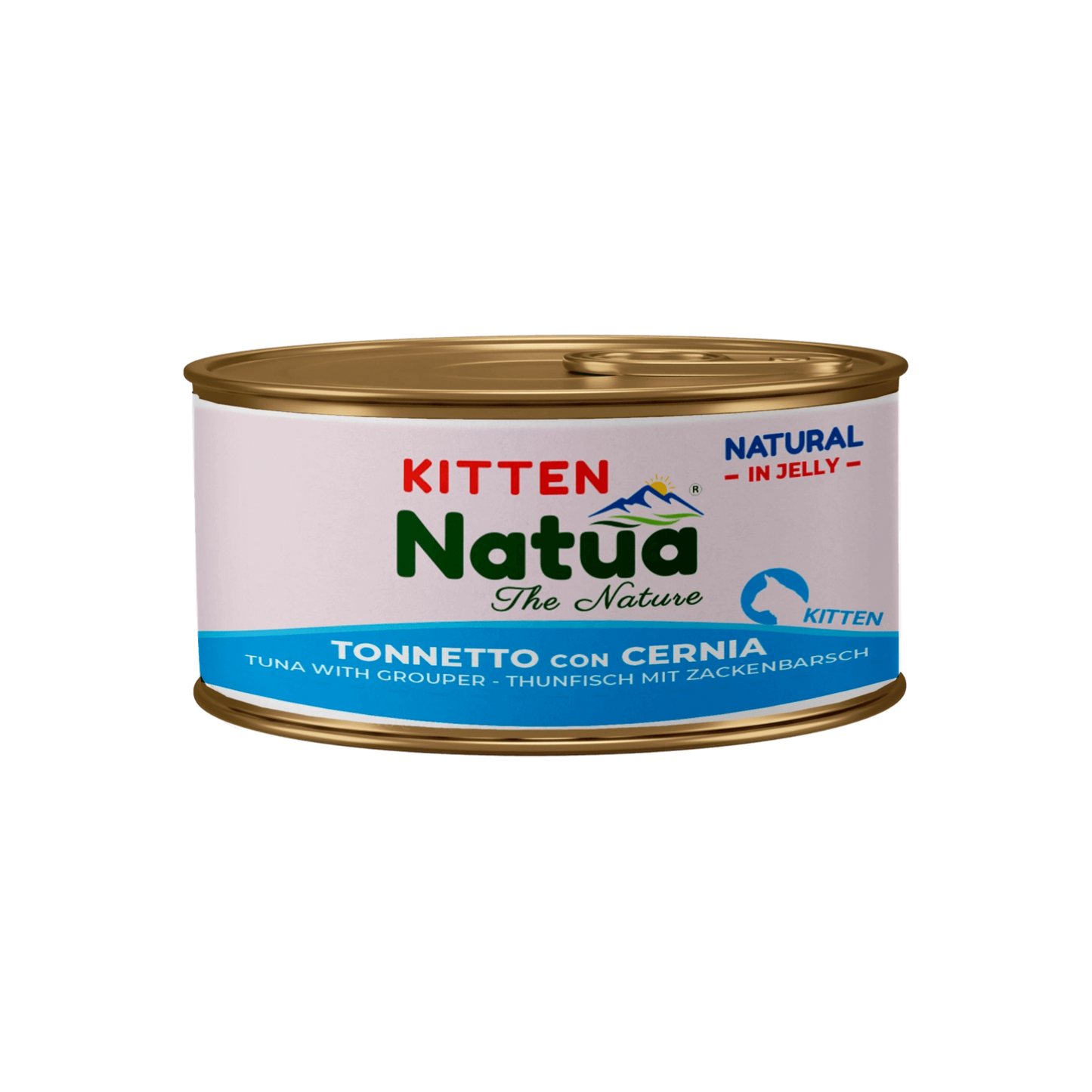 Natua бебе коте Риба тон и групер в желе 85 гр