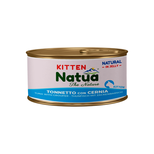 Natua бебе коте Риба тон и групер в желе 85 гр