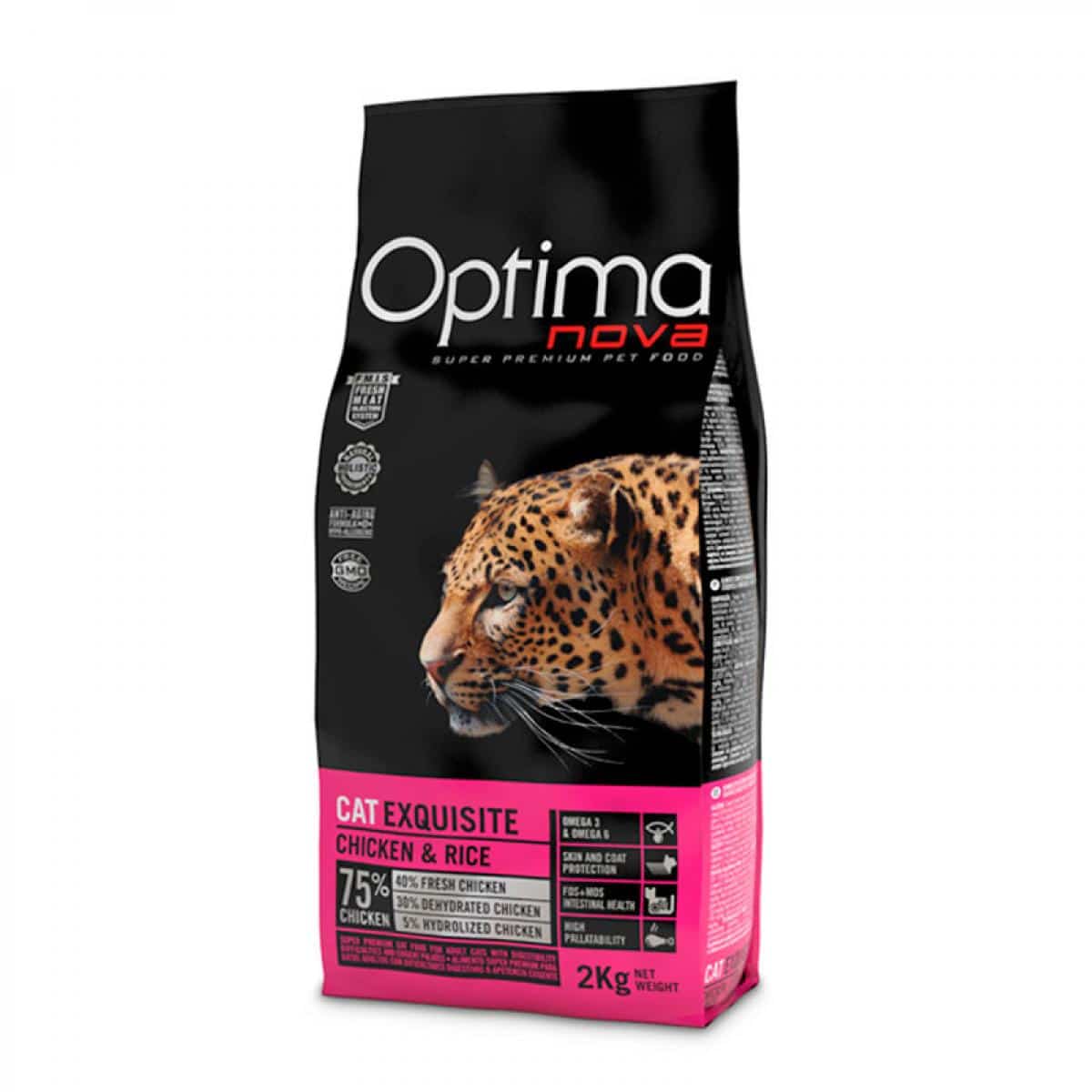 Optima Nova- храна за котки с капризен апетит с пиле и ориз