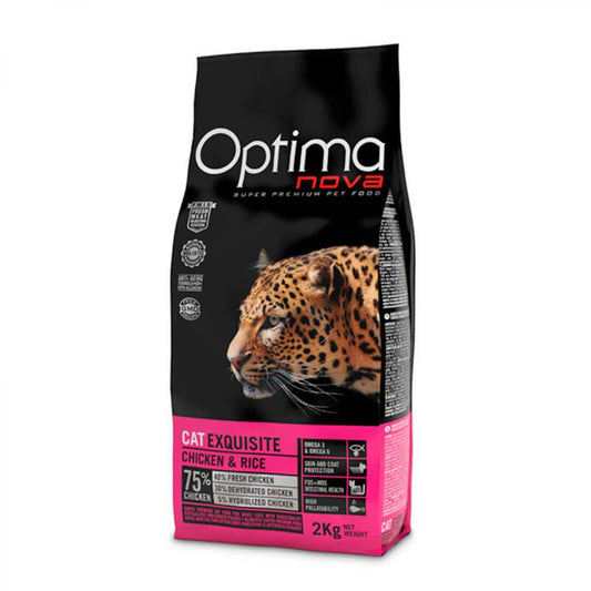 Optima Nova- храна за котки с капризен апетит с пиле и ориз