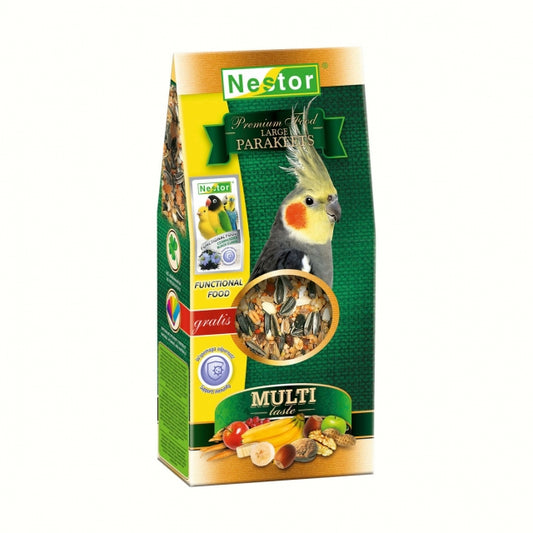 Многовкусна премиум храна за средни папагали 300гр