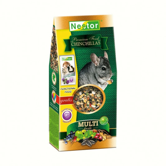 Многовкусна премиум храна за чинчили 250гр