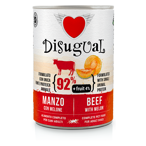 DISUGUAL FRUIT-консерва пастет за кучета с говеждо и пъпеш