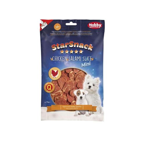 NOBBY лакомство STARSNACK MINI Chicken Salami Slice 70гр