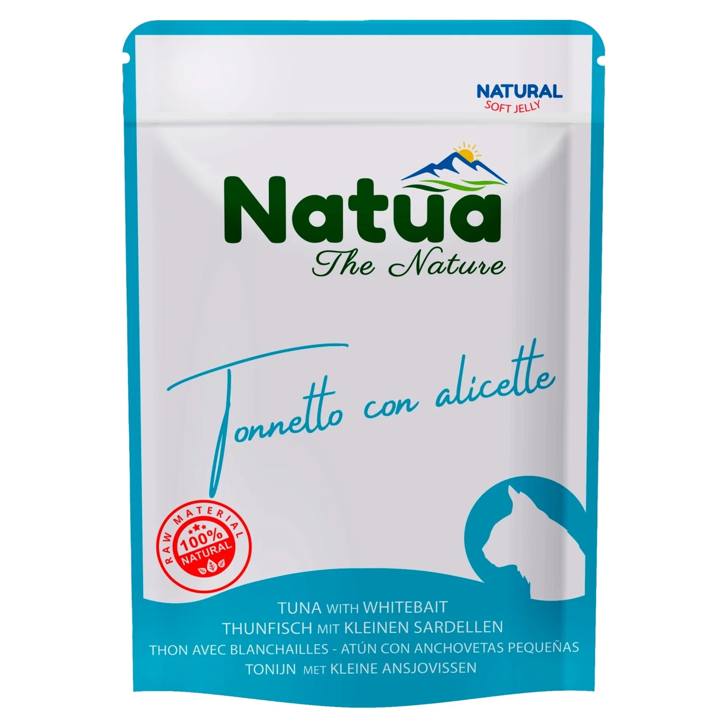 Natua пауч за котка с риба тон и ширасу в желе 70гр
