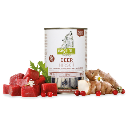 ISEGRIM куче елен, земна ябълка, боровинки и билки