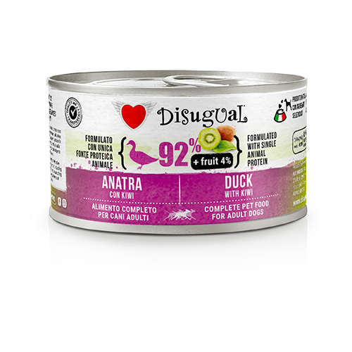 DISUGUAL FRUIT-консерва пастет за кучета с патица и киви