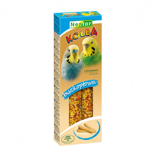 Класическа пръчица за папагали с бисквити