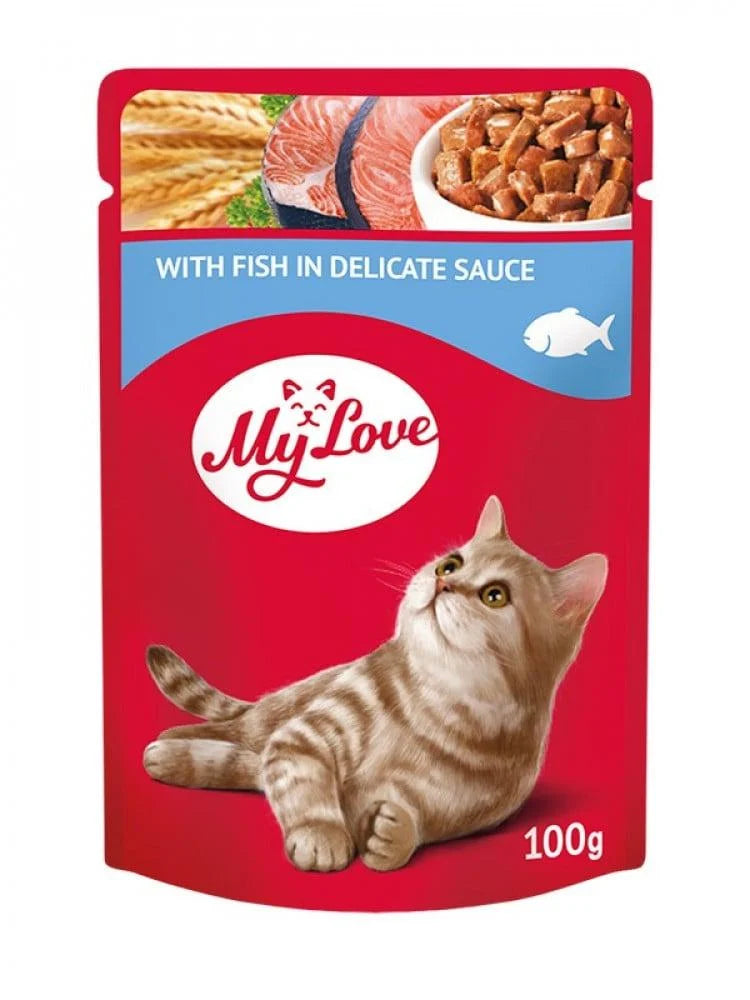 My Love пауч за котки с риба 100гр