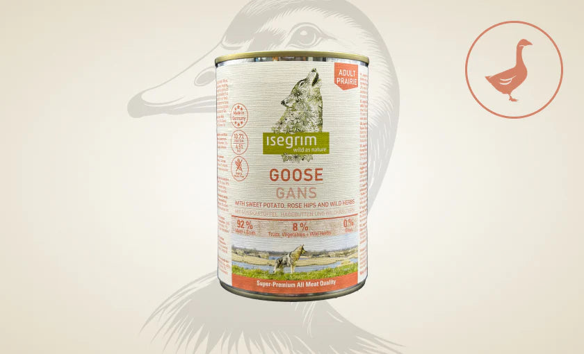 ISEGRIM куче гъска, сладки картофи и билки