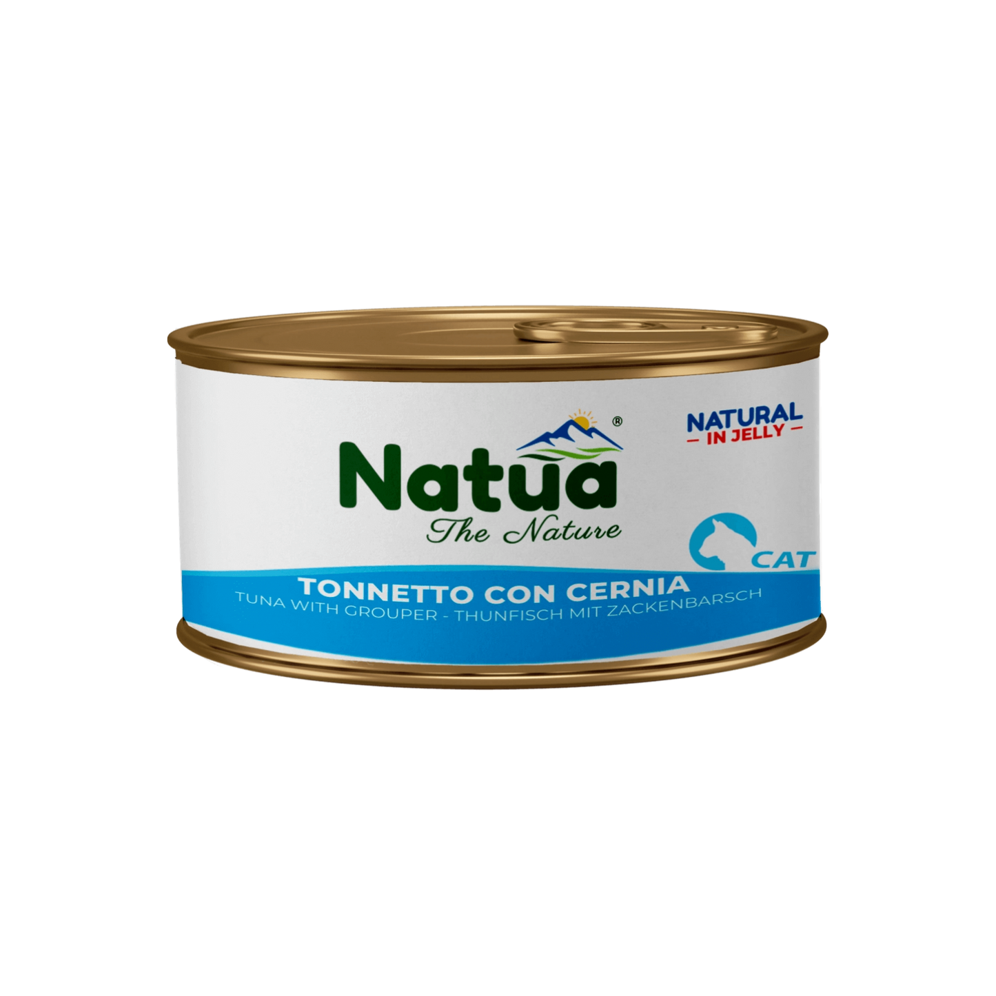 Natuа котка Риба тон и групер в желе 85 гр