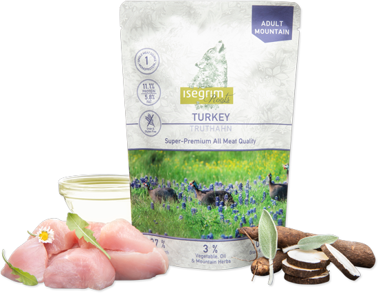 ISEGRIM пауч за кучета с пуйка монопротеин 410гр