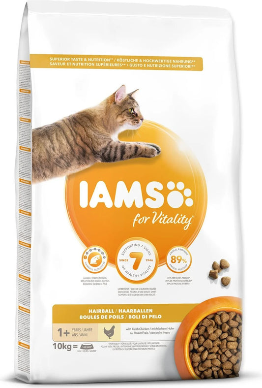 IAMS Adult hairball с пилешко
