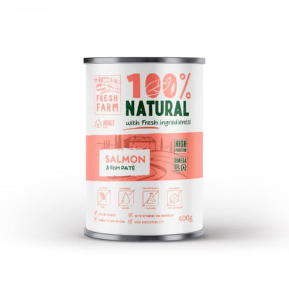 ФРЕШ ФАРМ куче фин пастет Сьомга