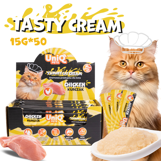 UNIQ PETS кремообразно лакомство за котки с пилешко 15гр х 50бр