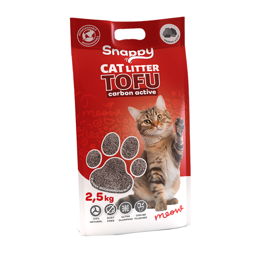 UNIQ PETS TOFU тоалетна с активен въглен 2,5кг 6л