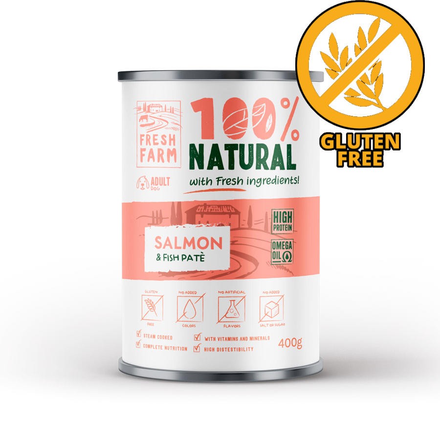 ФРЕШ ФАРМ куче фин пастет Сьомга