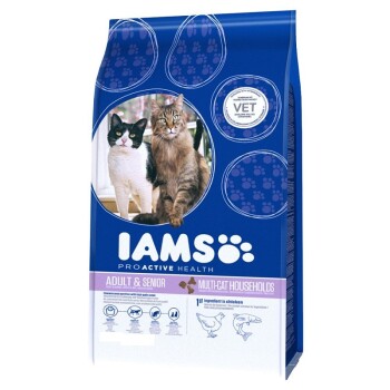 IAMS MULTICAT с пиле и риба 15кг
