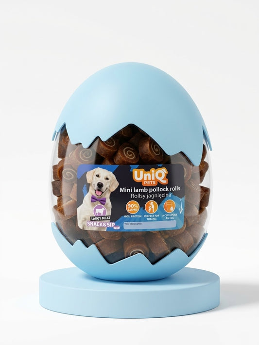 UNIQ PETS мини агнешки ролки с агнешко 400гр