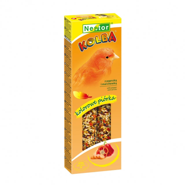 Класически пръчки за канарчета с чушки и моркови