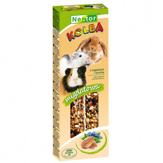 Класическа пръчица за гризачи и зайци с бадеми и трънка