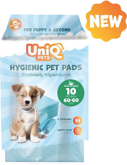 UNIQ PETS пелени с аромат на трева 60х60см 10бр
