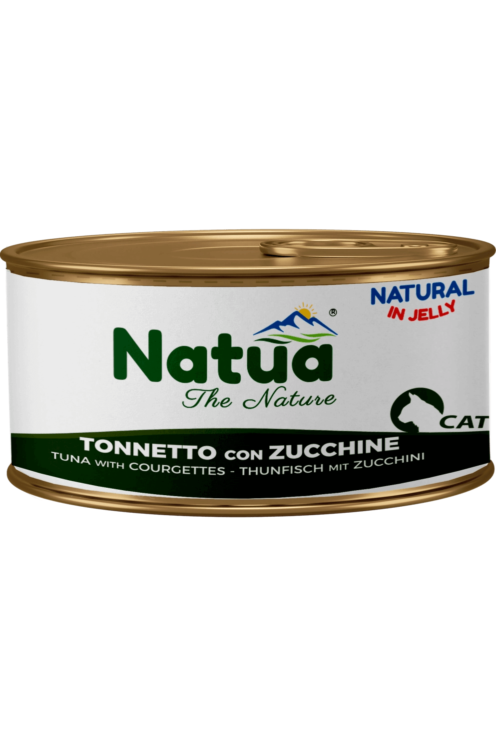 Natuа котка Риба тон и тиквички в желе 85 гр