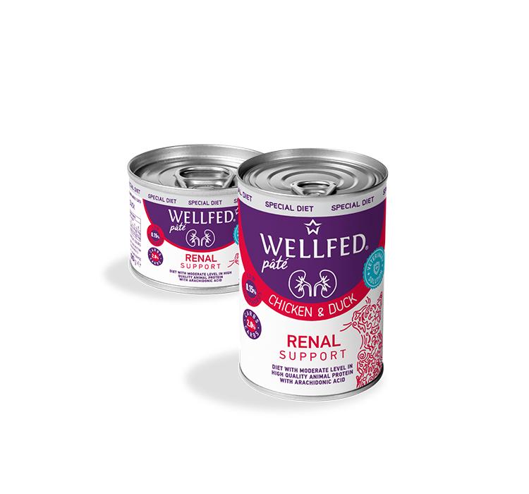 WELLFED пастет RENAL SUPPORT с протеин, пиле и патица