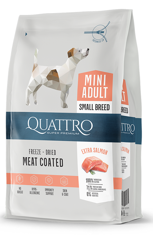 QUATTRO дребни породи със сьомга 7кг