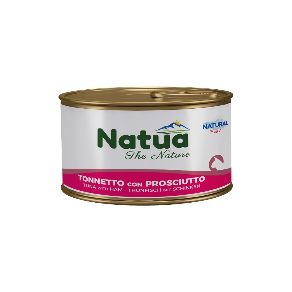 Natua котка Риба тон и прошуто в желе 85 гр