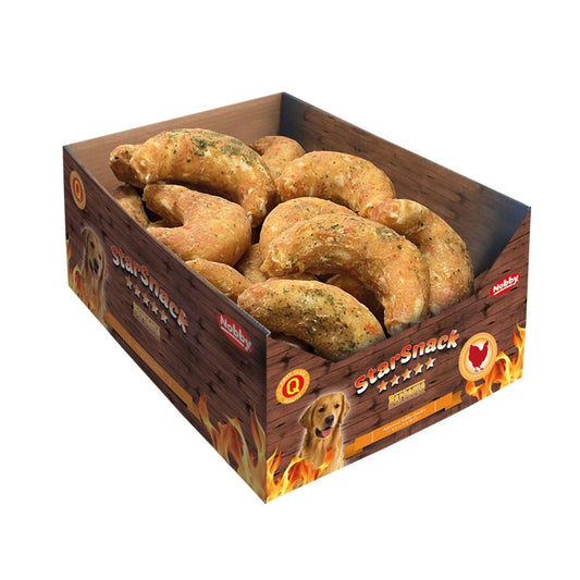 NOBBY лакомство StarSnack Barbecue Chicken Croissant 12см/135гр/24бр