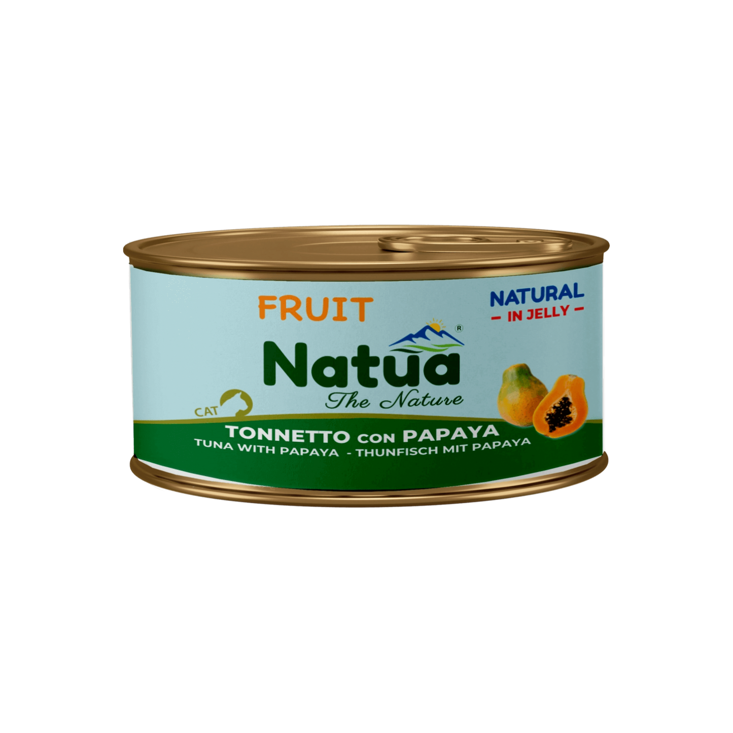 Natua котка Риба тон с папая в желе 85 гр