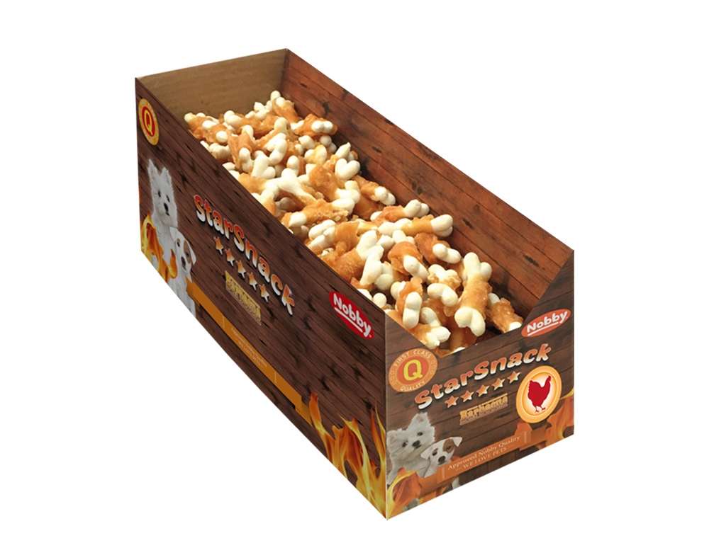 NOBBY лакомство StarSnackBarbecue MINI Wrapped Chicken 550бр