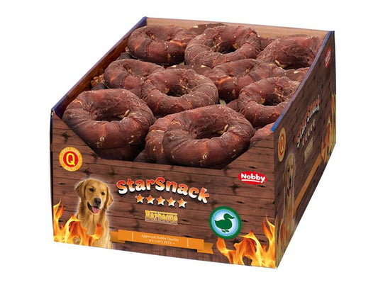 NOBBY лакомство StarSnack 2в1 Barbecue Donut Duck 10см/110гр/30бр