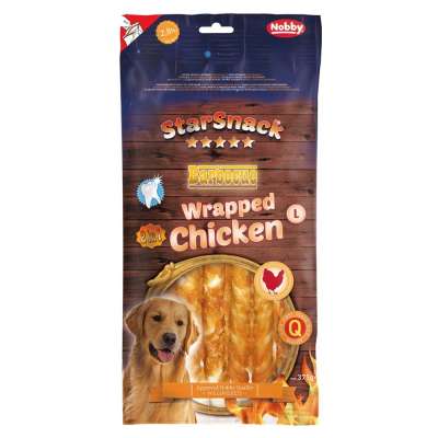 NOBBY лакомство StarSnack 2в1 Barbecue Wrapped Chicken 12,5см/113гр