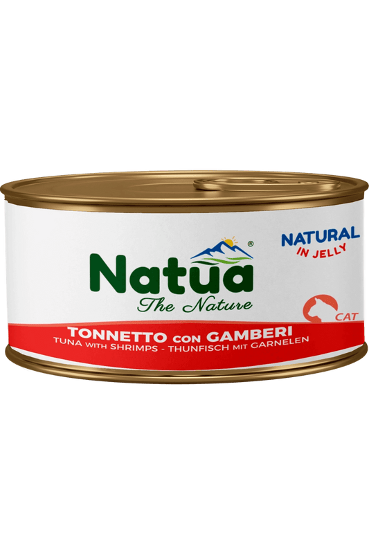 Natua котка Риба тон и скариди в желе 85 гр